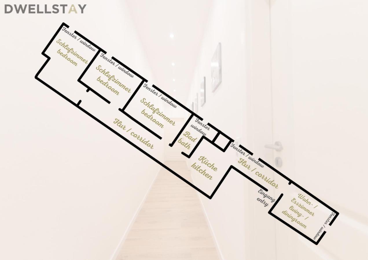 Peter Apartments - Premium Wohnung I 95Qm I 3 Schlafzimmer I Grosses Bad I Kueche I Wohnzimmer I Tv Фулда Екстериор снимка